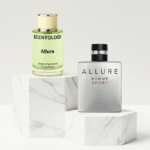 Allure by Scentology fresh citrus aromatic men’s perfume bottle