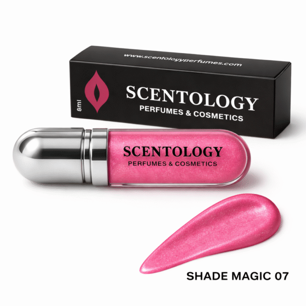 Scentology Lip Gloss Shade Magic 07 high-shine nourishing lip gloss